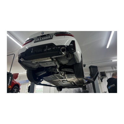 copy of Silent rear doppelbox stainless steel 2x76mm type 13 for BMW SERIE 3 316/318/320/323/325/328 TYPE E36