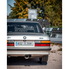 Silencieux arrière sport inox 2x88x74mm type 32 (émaillé noir) pour BMW 520I TYPE E28 (SANS CATALYSEUR)