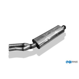 copy of Silent stainless steel rear 1x76mm type 16 for BMW F20/21 116i 3 CYLINDRES