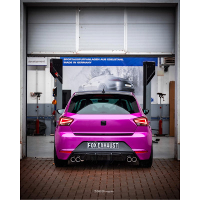 copy of 2x80mm 25 stainless steel back silent for SEAT IBIZA TYPE KJ