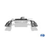 Silencieux arrière duplex sport inox 2x115x85mm type 32 pour AUDI A3 SPORTBACK QUATTRO TYPE 8V