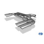 copy of Silent rear duplex stainless steel 1x160x80mm type 53 for VOLKSWAGEN T5/T6 4-MOTION