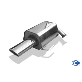 Silent stainless steel rear 1x129x106mm type 44 for SUBARU LEGACY OUTBACK KOMBI TYPE BP