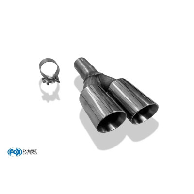 copy of Silent rear duplex stainless steel 1x160x80mm type 53 for VOLKSWAGEN T5/T6 4-MOTION