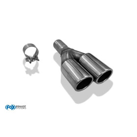 Embout d'échappement 2x80mm type 16 pour AUDI A2