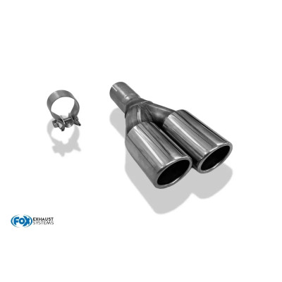 copy of Silent rear duplex stainless steel 1x160x80mm type 53 for VOLKSWAGEN T5/T6 4-MOTION