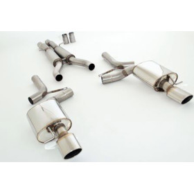 copy of Silent rear duplex stainless steel 1x160x80mm type 53 for VOLKSWAGEN T5/T6 4-MOTION