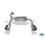 Silencieux arrière duplex inox 1x145x65mm type 59 pour PEUGEOT 308 II