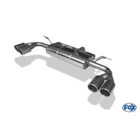 Silent rear duplex stainless steel duplex type 25 for FORD FOCUS MK4 ST-LINE