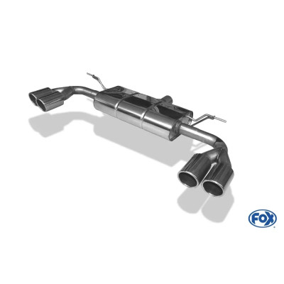 Silent rear duplex stainless steel duplex type 25 for FORD FOCUS MK4 ST-LINE