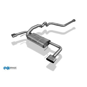copy of Silent rear duplex stainless steel (on original output) for OPEL ASTRA J OPC