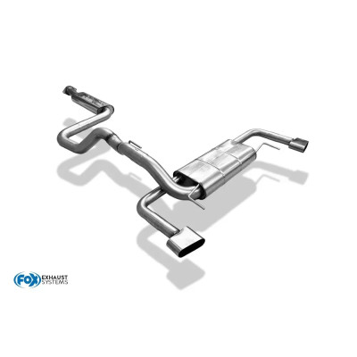 copy of Silent rear duplex stainless steel (on original output) for OPEL ASTRA J OPC