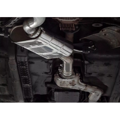 copy of Silent rear duplex stainless steel 1x114mm type 25 for TOYOTA SUPRA TYPE JTSC