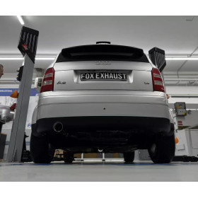 CATBACK avec silencieux arrière sport inox 1x90mm type 25 pour AUDI A2 (réservoir 34L)