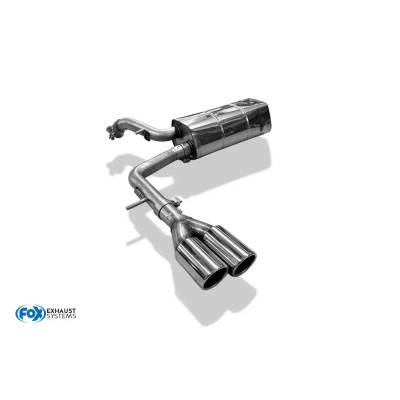 copy of Silent rear duplex stainless steel 1x160x80mm type 53 for VOLKSWAGEN T5/T6 4-MOTION