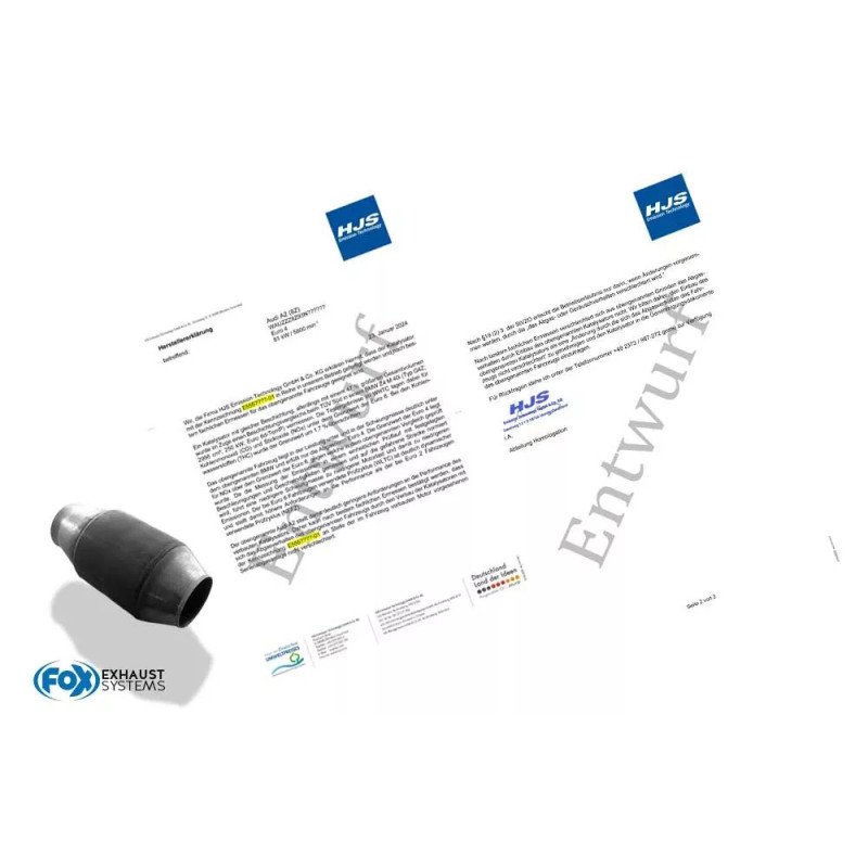 Kit Assemblage Catalyseur HJS – Compatible Volkswagen Golf IV, Seat Leon, Bora, Toledo