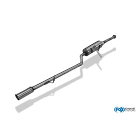 Silencieux arrière inox 1x63mm type 10 pour SUZUKI SAMURAI SANTANA 4 PLACES (LONG)