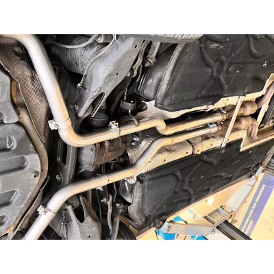 Silent rear duplex stainless steel 2x106x71mm type 32 for MERCEDES CLASSE E TYPE W212