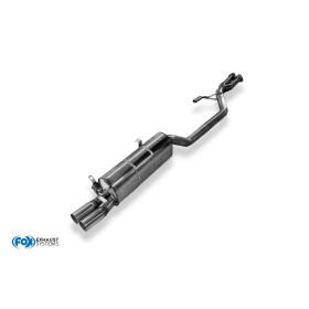 copy of Silent stainless steel rear 1x76mm type 16 for BMW F20/21 116i 3 CYLINDRES