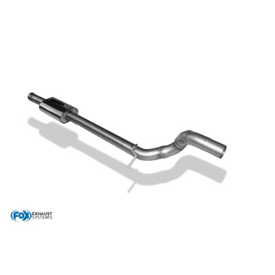 Silencieux avant inox pour JEEP WRANGLER IV TYPE JL (4 portes)