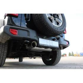 Silent rear duplex stainless steel 1x100mm type 25 for JEEP WRANGLER IV TYPE JK