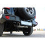 Silent rear duplex stainless steel 1x100mm type 25 for JEEP WRANGLER IV TYPE JK