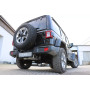 Silencieux arrière duplex inox 1x100mm type 25 pour JEEP WRANGLER IV TYPE JL