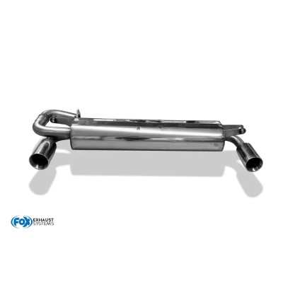 Silencieux arrière duplex inox 1x90mm type 25 pour TOYOTA MR2 TYPE W2