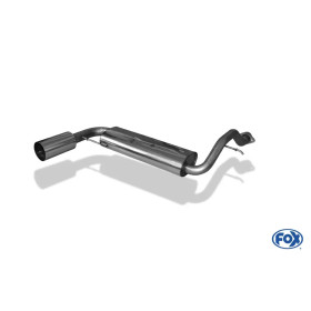 copy of Silent stainless steel rear 1x135x80mm type 52 for HONDA CIVIC IV