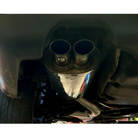 copy of Silent rear duplex stainless steel 1x160x80mm type 53 for VOLKSWAGEN T5/T6 4-MOTION