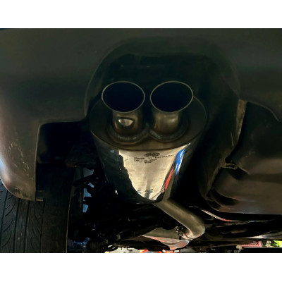 copy of Silent rear duplex stainless steel 1x160x80mm type 53 for VOLKSWAGEN T5/T6 4-MOTION