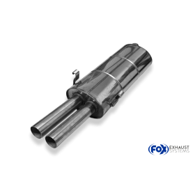 copy of Silent rear duplex stainless steel 1x160x80mm type 53 for VOLKSWAGEN T5/T6 4-MOTION