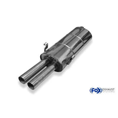 copy of Silent rear duplex stainless steel 1x160x80mm type 53 for VOLKSWAGEN T5/T6 4-MOTION