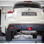 copy of Silent rear duplex stainless steel 1x115x85mm type 32 for NISSAN JUKE TYPE F15 4x4