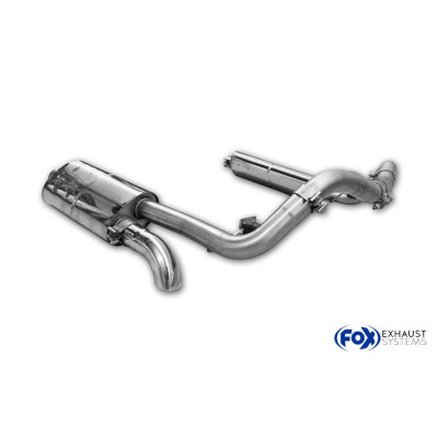 copy of Silent rear "sidepipe" stainless steel 2x115x85mm type 38 for MERCEDES CLASSE G TYPE 463
