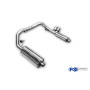 copy of Silent rear "sidepipe" stainless steel 2x115x85mm type 38 for MERCEDES CLASSE G TYPE 463