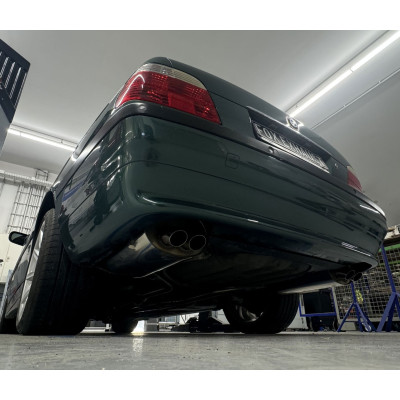 copy of Silent rear duplex stainless steel 1x160x80mm type 53 (with cutout) for BMW 730i/735i/740i TYPE E38