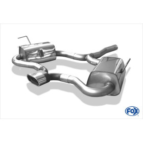 Silencieux arrière duplex sortie centrale inox 1x135x80mm type 53 pour MINI COOPER S R53