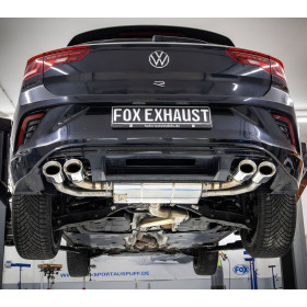 copy of Silent rear duplex stainless steel 2x90mm type 16 for VOLKSWAGEN T-ROC