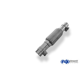 copy of Silent stainless steel rear 1x135x80mm type 53 for OPEL VECTRA A (COFFRE)