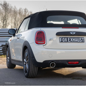 Silencieux arrière sport 100% inox 1x100mm type 47 pour MINI COOPER TYPE F56/F57 (3 portes)