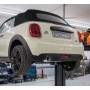 copy of Silent rear duplex stainless steel central output 2x76mm type 17 for MINI COOPER S R53