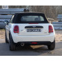 copy of Silent rear duplex stainless steel central output 2x76mm type 17 for MINI COOPER S R53