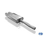 copy of Silent rear duplex stainless steel central output 2x76mm type 17 for MINI COOPER S R53