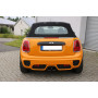 copy of Silent rear duplex stainless steel central output 2x76mm type 17 for MINI COOPER S R53