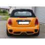copy of Silent rear duplex stainless steel central output 2x76mm type 17 for MINI COOPER S R53