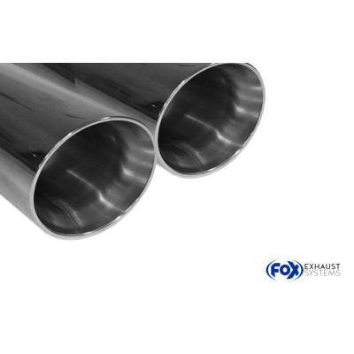 Silencieux arrière inox 2x90mm type 25 pour VOLKSWAGEN POLO GTI TYPE AW1