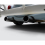 copy of Silent rear duplex stainless steel central output 2x76mm type 17 for MINI COOPER S R53