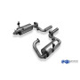 copy of Silent rear duplex stainless steel central output 2x76mm type 17 for MINI COOPER S R53