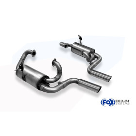 Silencieux arrière duplex sport 100% inox 1x70mm type 14 pour VOLKSWAGEN COCCINELLE
